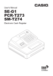 Casio PCR-T273 User`s manual