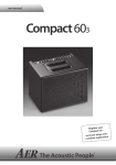AER Compact 60 User manual