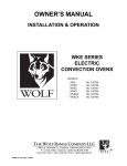 Wolf WKE ML-126755 Owner`s manual