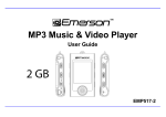 Emerson MP3 MUSIC & VIDEO PLAYER EMP517-2 User guide