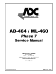 ADC AD-464 Service manual