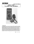Extech Instruments MA400 Instruction manual