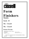 Cissell CF 19 Specifications