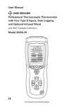 Digi-Sense Type K User manual