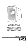 Anchor MEGA-6000U2 Owner`s manual