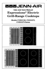 Maytag Jenn-Air Two-Element Cooktop Specifications