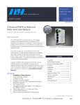 RLH Industries 10/100 Ethernet Fiber Link Card System User guide