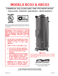 American Water Heater ABCG3 Troubleshooting guide