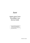 Acer Aspire 7000 Series Technical information