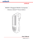 Unitech Windows Mobile PA600 II User`s manual