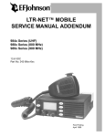 E.F. Johnson Company LTR-Net 002-9803-601 Service manual