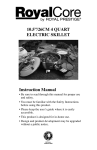 Royal Core 26CM 4 Quart Instruction manual