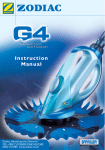 Zodiac G4 Instruction manual