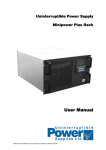 Uninterruptible Power Supplies Minipower Plus Rack User manual