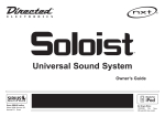 Directed Electronics Soloist User guide