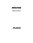 Alesis Micron Specifications