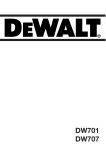 DeWalt DW701 Technical data