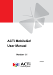 ACTi Mobile Server User manual
