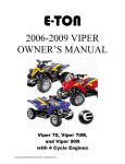 E-TON Viper 70M Owner`s manual