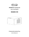 Vinotemp VINO1500CD Owner`s manual