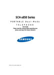 Samsung A850 - SCH Cell Phone User guide