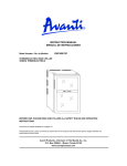 Avanti EWC4001DZ Instruction manual