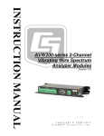 Campbell AVW200 series Instruction manual