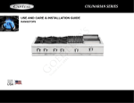 Capital CULINARIAN Series Installation guide