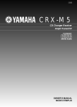 Yamaha CRX-M5 Owner`s manual