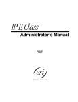 ESI IVX E-Class User`s guide