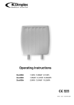 Dimplex Duo400N Operating instructions