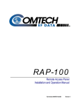 Comtech EF Data RAP-100 Specifications