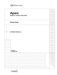 Apex Digital Audio Router v3.0 Release Notes