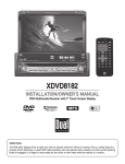Dual XDVD8182 Owner`s manual