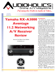 Yamaha RX-A800BL Specifications