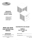Essick CD21 Instruction manual
