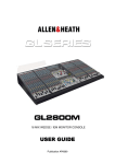 ALLEN & HEATH GL2800 User guide