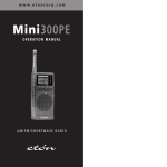 Eton MINI 300PE Instruction manual