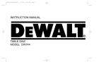 DeWalt DW744 Instruction manual