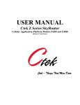 CTEK Z4200 User manual