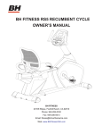 BH FITNESS RS5 - Owner`s manual