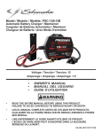 Schumacher PSC-15A-OB Owner`s manual