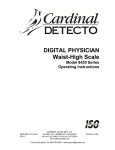 Cardinal Detecto 8430 Series Operating instructions