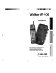 Walker W-400 User manual
