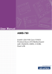 Advantech AIMB-780 User manual
