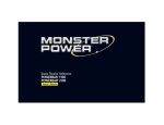 Monster Powerbar 1100 Owner`s manual