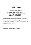 Elba MM717 Instruction manual
