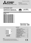 Mitsubishi Electric MUH-GA25VB Service manual
