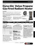 Dyna-Glo RA125LPDGD Operating instructions