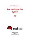 Red Hat GLOBAL FILE SYSTEM 5.2 Installation guide